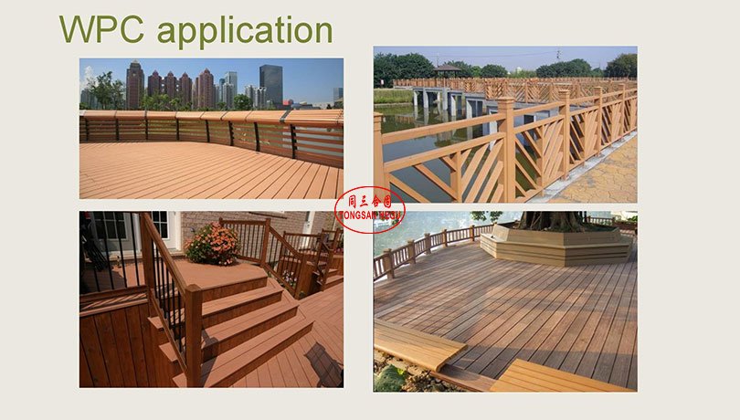 WPC decking profile making machine complete WPC production process