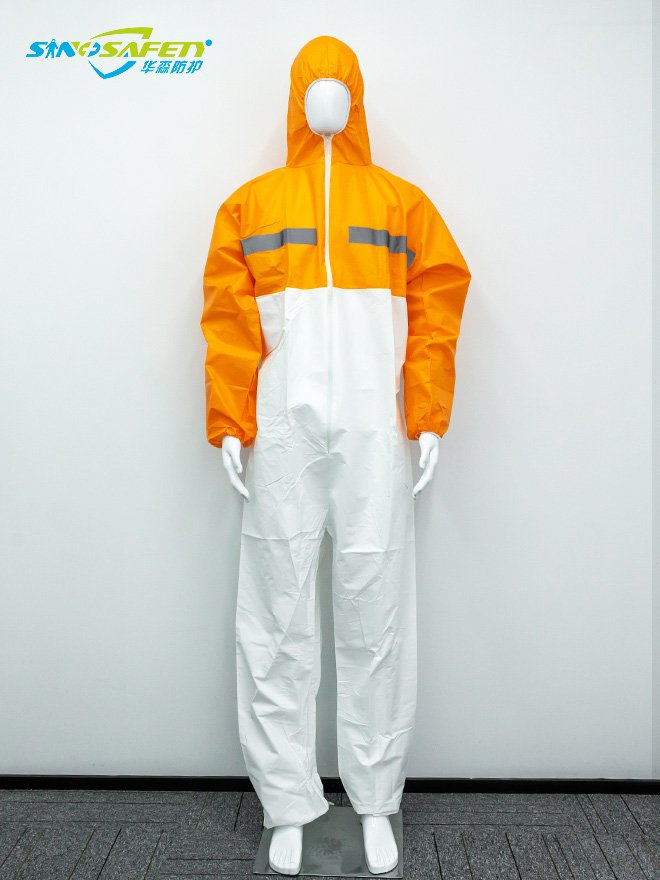 Coverall With Reflective Tape