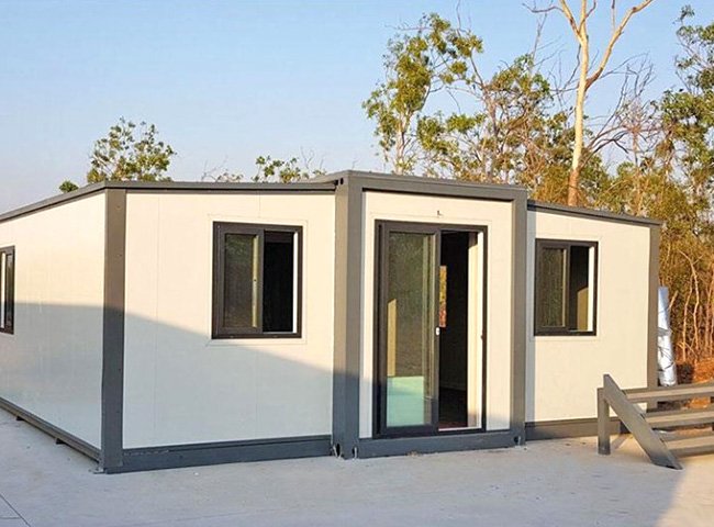 Double-Wing Folding Steel Container House or Shop