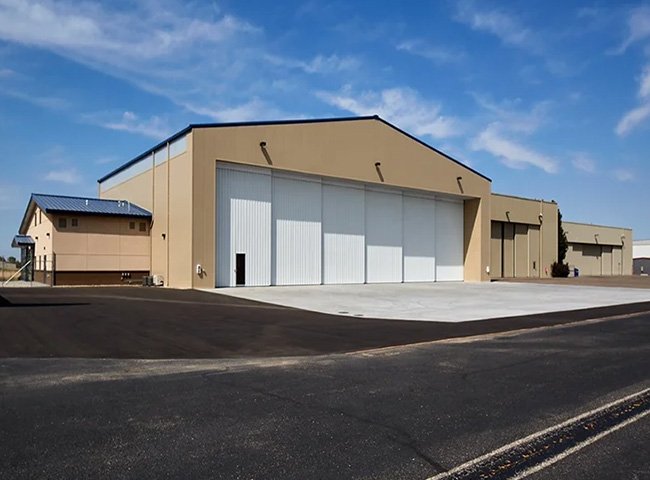 Light Prefab Aircraft Hangar Steel Structure