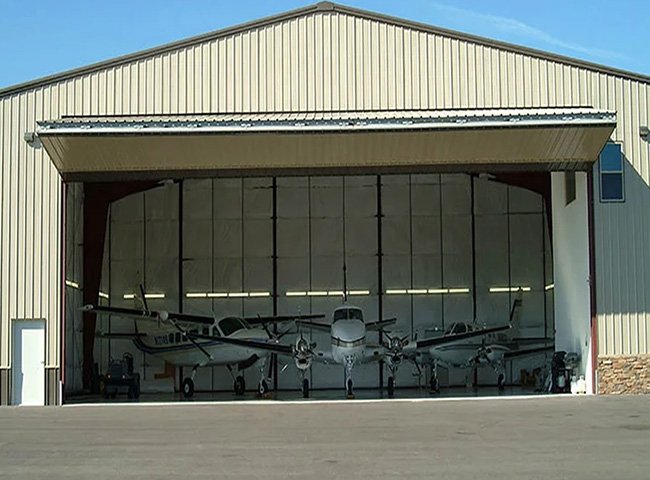 Light Prefab Aircraft Hangar Steel Structure