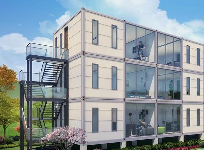 Cheap Foldable Shipping Container Home Exterior