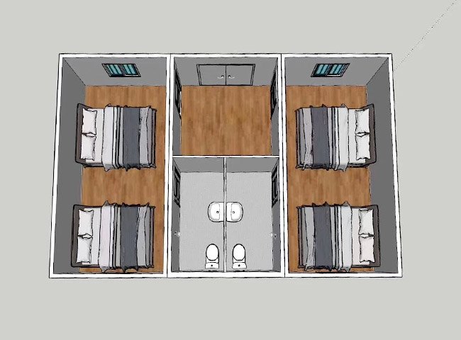 Flat Rack Foot Container Houses for Sale