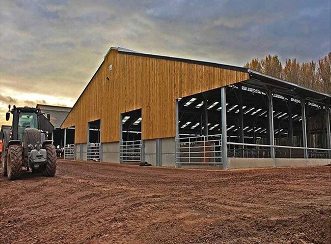 Prefab cattle barn livestock farming