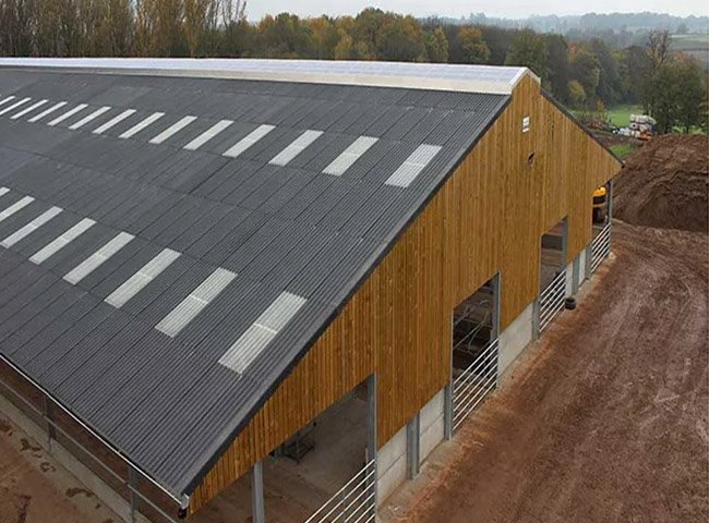 Prefab cattle barn livestock farming