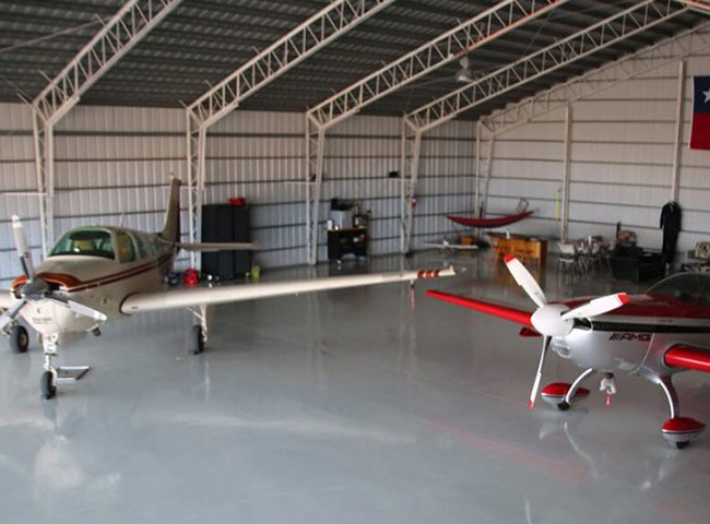 Light steel prefab airplane hangar