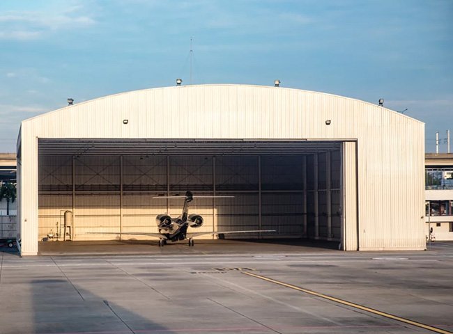 Steel frame garage parking structure