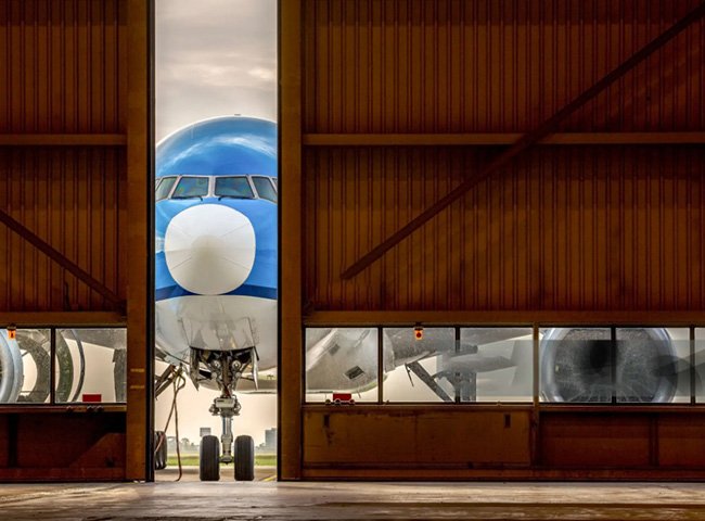 Light steel prefab airplane hangar