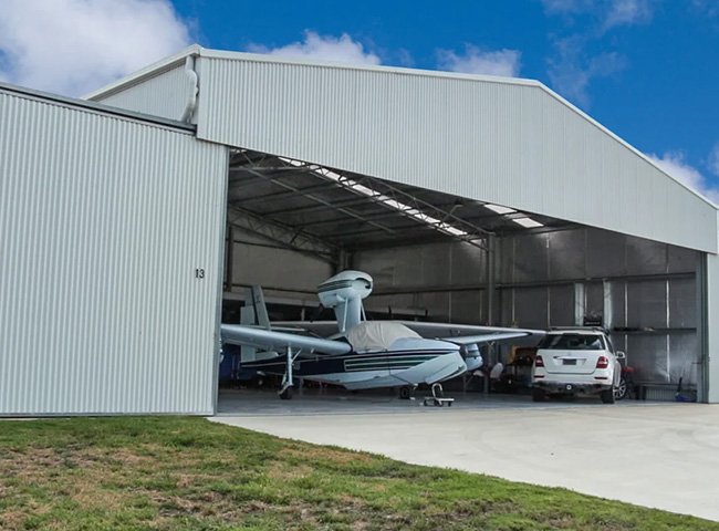 Steel frame garage parking structure