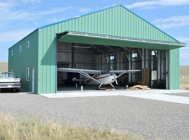 Steel frame garage parking structure