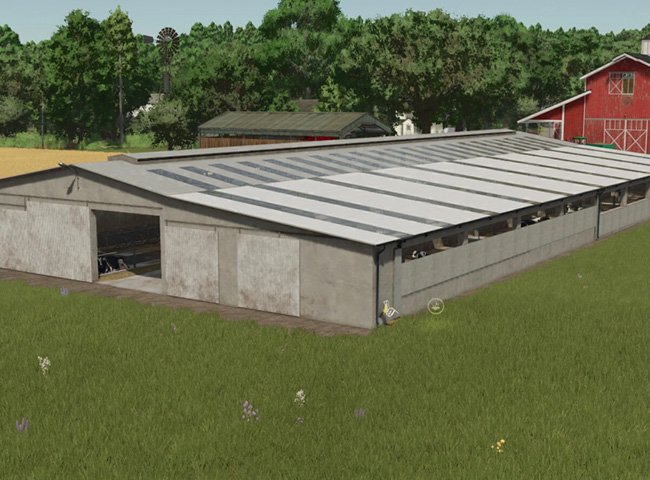 China Low Cost Steel Structure Dairy Cow Farm Shed