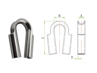HDG Tube wire rope Thimble9