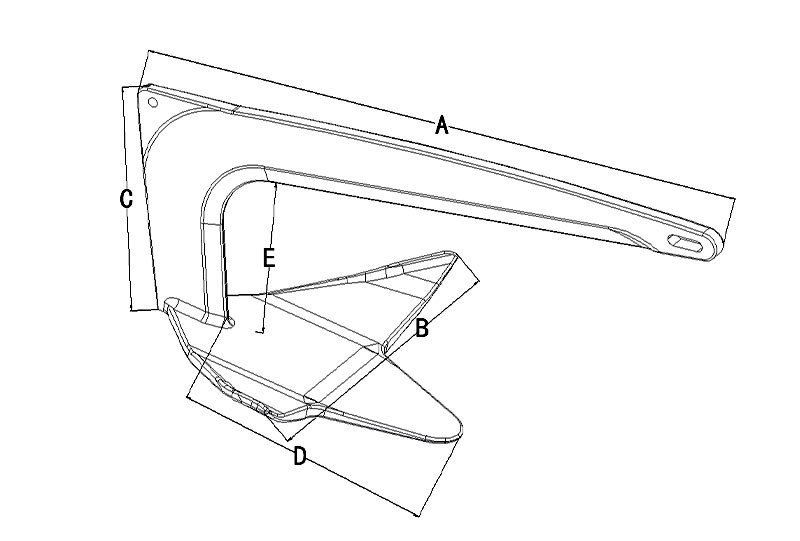 Drawings of 316 Stainless Steel Bruce Anchor Drawings of 316 Stainless Steel Bruce Anchor