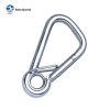 OBLIQUE ANGLE SNAP HOOK WITH EYELET AND SPRING PIN