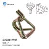 SWAN DOUBLE J HOOK WITH KEEPER OF 1" to 3" ZP / BLACK