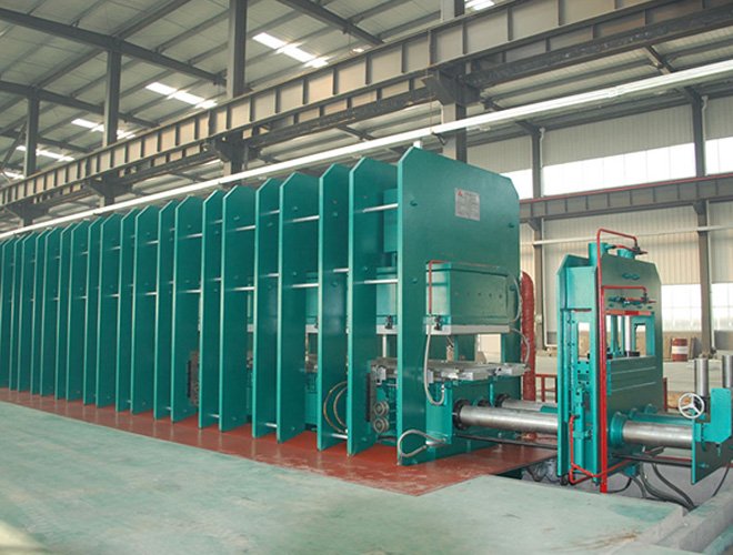 Wire rope conveyor belt vulcanizing machine