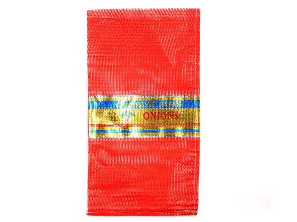 Durable Cebolla Patata Tomate Vegetal Fruta Leña Mariscos Embalaje de plástico Cordón PP Leno Net Malla Bolsa con etiqueta