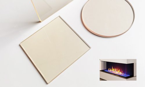 Precio De Fábrica A Prueba De Calor 4mm 5mm Chimenea Panel Cerámico De Vidrio Transparente En Estufa De Fuego