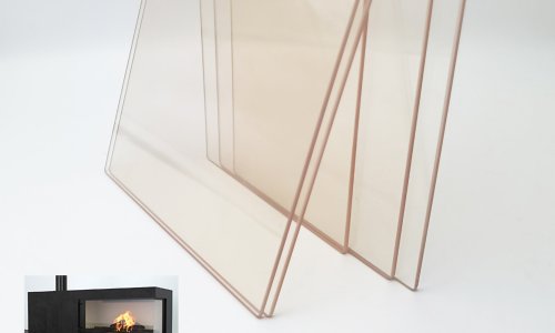 Ventas De Fábrica De Paneles De Vidrio Cerámico Ignífugos De 5 Mm Y 4 Mm En Chimenea