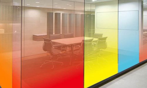 Vidrio laminado degradado
