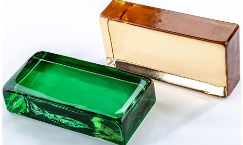 Ladrillos de vidrio molido finos