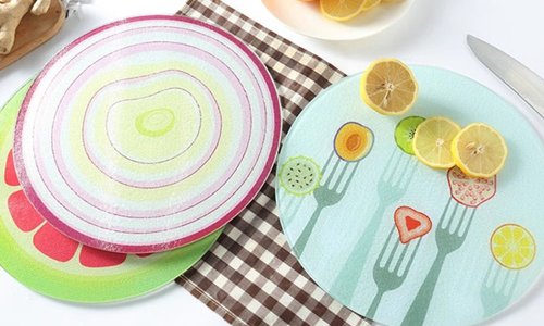 Venta al por mayor Tablas de cortar de cristal con sublimación personalizada