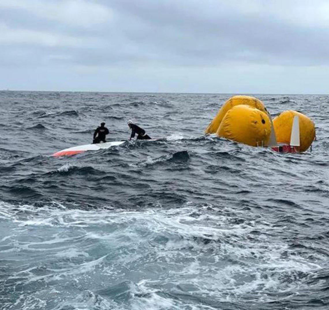 Open Parachute Lift Bag