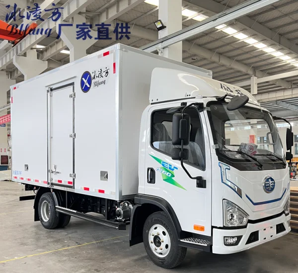 4X2 New energy electric refrigerated truck, cold chain transport vehicle