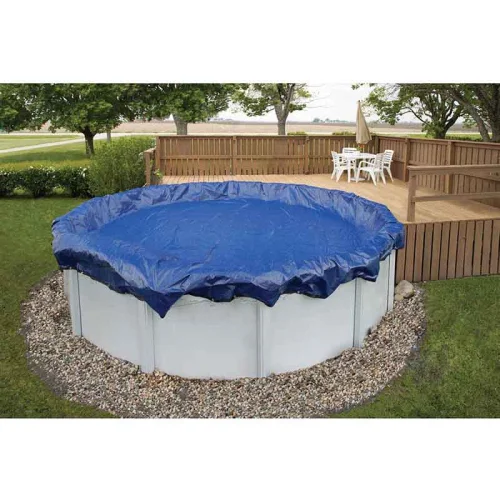 Round Blue Swimming Pool Cover