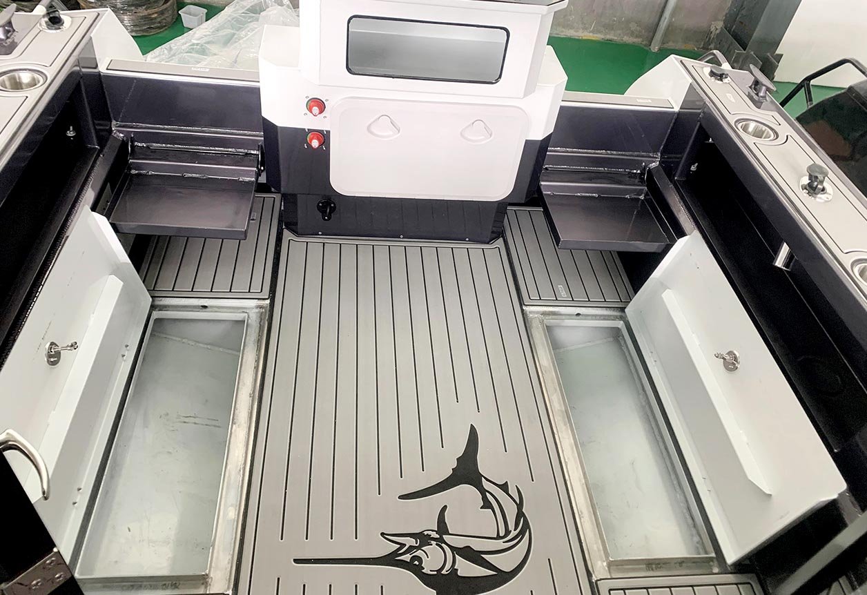 fishing boat with cabin