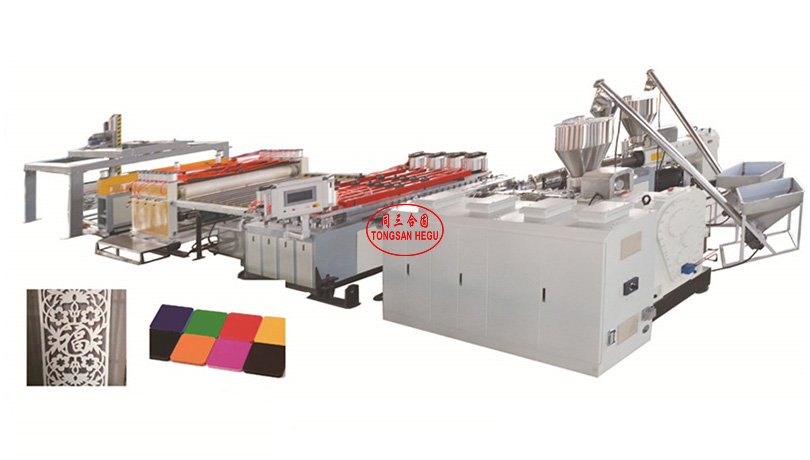 Wood plastic composite PVC WPC foam board making machine