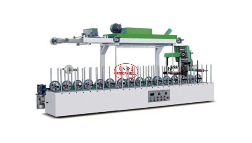 HG-300 WPC Door Frame Cold glue Laminating Machine