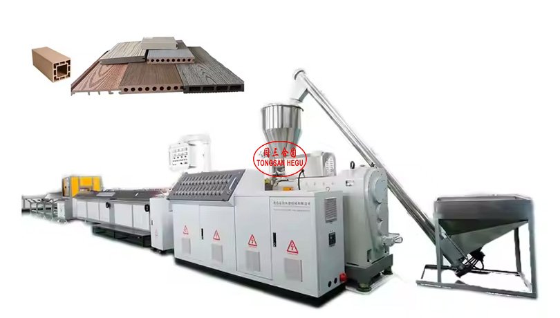  WPC Wall Panel PE WPC Floor Fence Profile Decking Making Machine