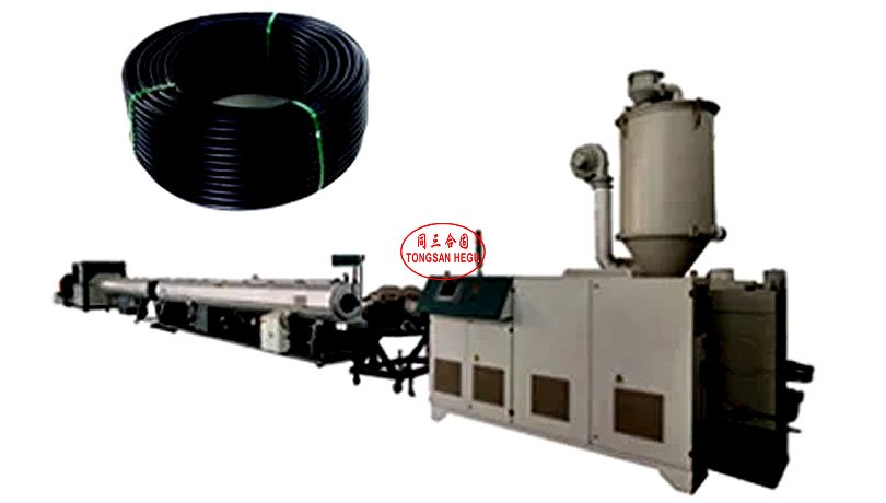 Plastic Hdpe PE Bridge Prestressed Carbon Spiral Corrugated Pipe Hose Extrusion Extruder Production Line Making Machine