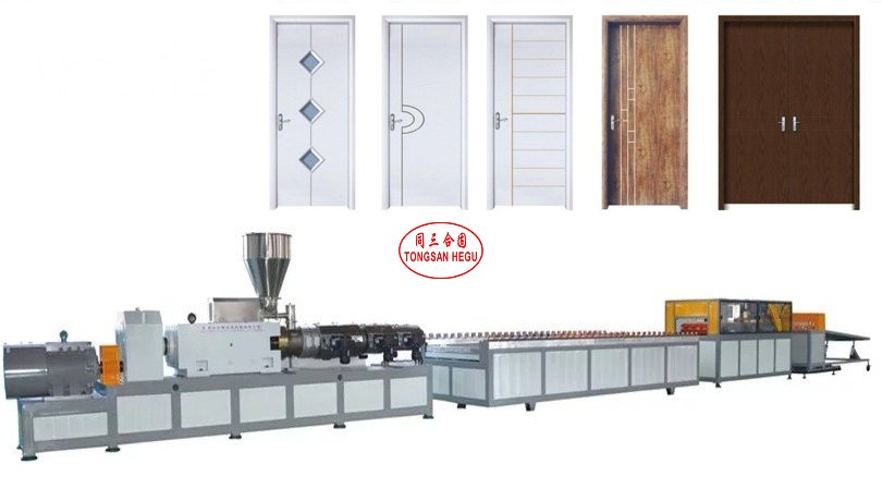 WPC Door Extruder Pvc Door Manufacture Machine WPC Machine SJ92/188 Conical Twin Screw Extruder 