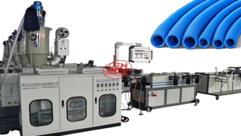 Single Wall Corrugated Pipe Extrusion Line PP PE PA Conduit Bellows Extruder