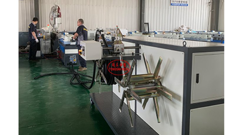 ID12-OD50mm SJ65 extruder high speed 30m/minute plastic single wall corrugated pipe machine