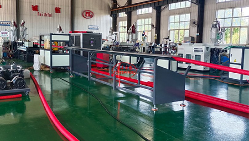 ID32mm-OD110mm double wall corrugated DWC pipe making machine