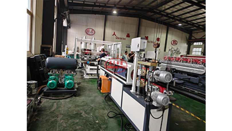 DWC Pipe Making Machine High Speed Double Wall Corrugated Pipe Extrusion Line