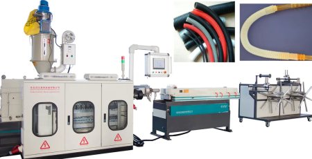 High Speed Vacuum Forming Machine Single Wall Corrugated Pipe Extruder