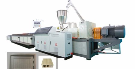 WPC Assembly Door Machine Saudi Arabia WPCWPC Assembly Door Machine Saudi Arabia WPC PVC Profile Internal Split Door Production Line