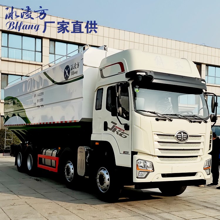 bulk feed transport truck