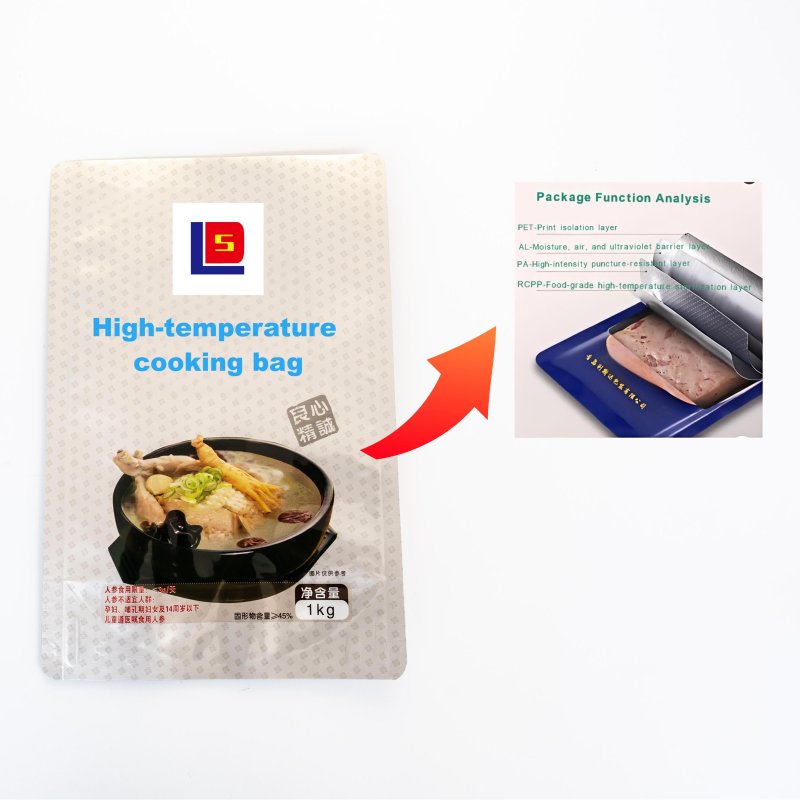 High-temperature cooking bag