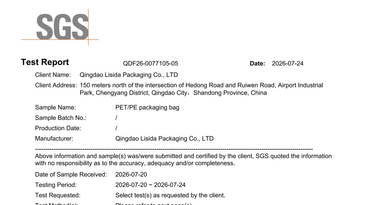 Our packaging products have passed SGS PFAS testing and comply with the EU's new PPWR standards.