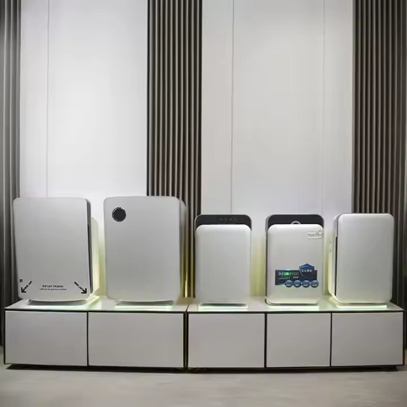 Raindrop design air diffuser with HEPA filter