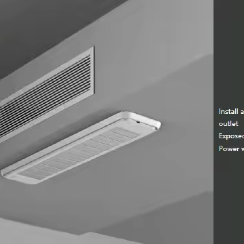 HEPA purifier with color ring LED air quality indicator