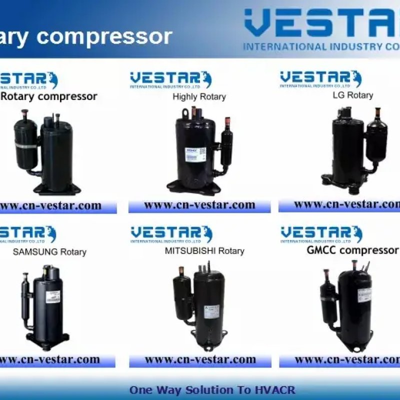 Vestar portable air conditioning compressor in mobile cooling unit