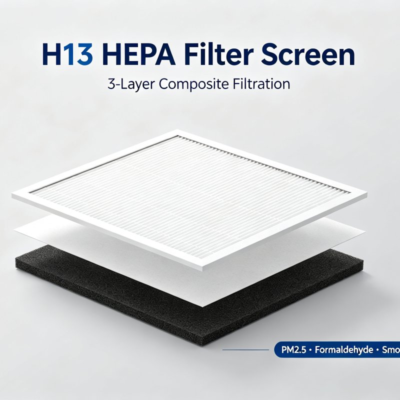 3-layer composite replacement filter