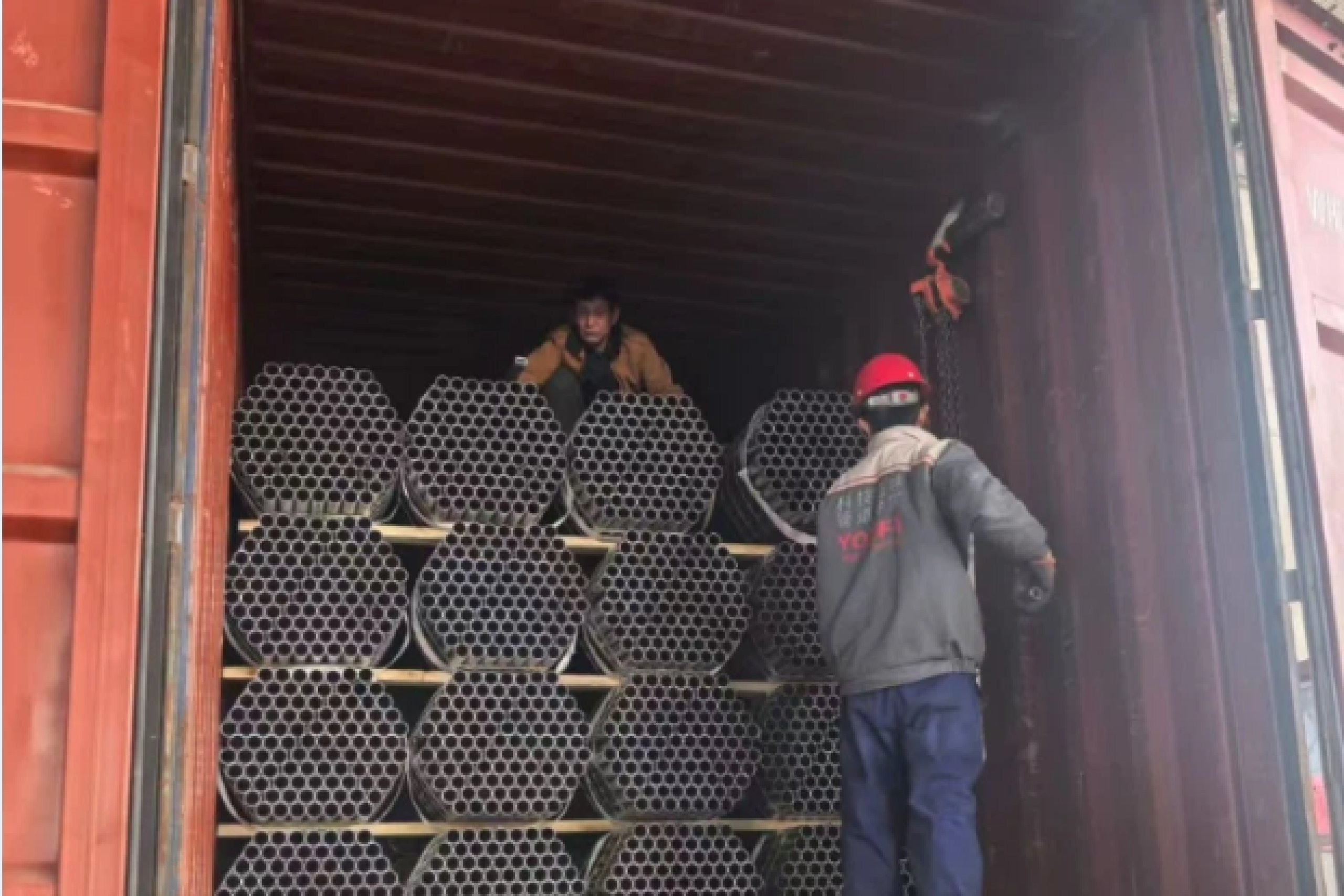 WINCO-produced steel pipes are once again being exported to Korea.