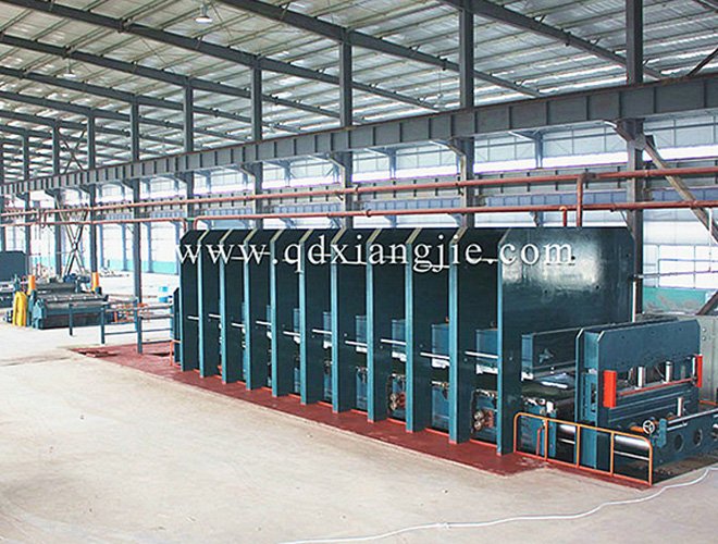 steel wire rope conveyor belt production line